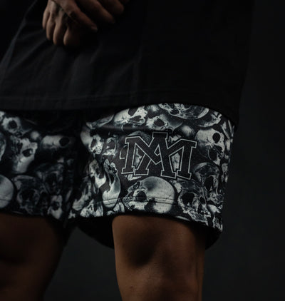 Skull Mesh Shorts