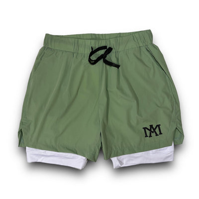 Upgraded Runners Shorts - Light Green